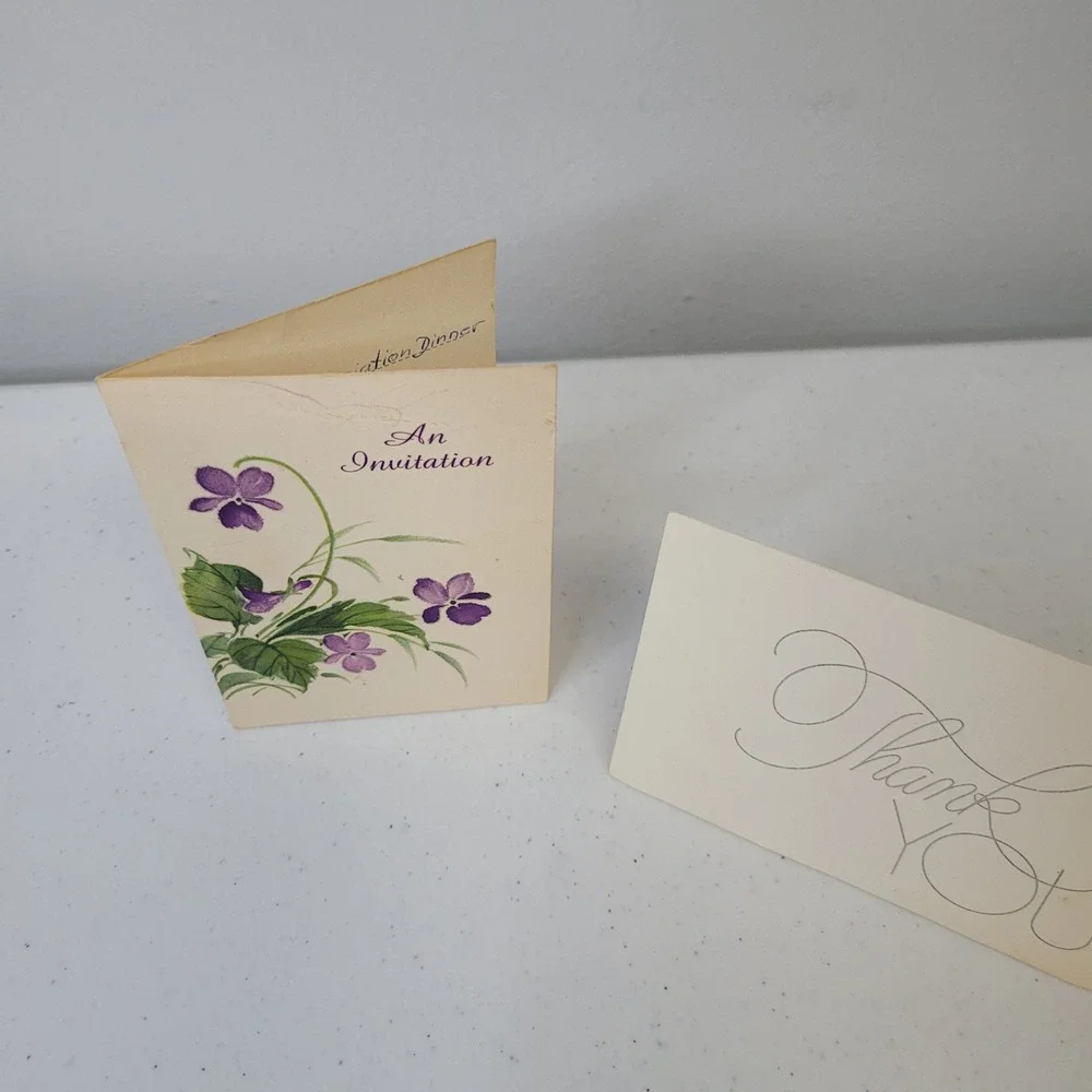 VTG Hallmark Greeting Cards 1967 Teacher Appreciation Thank You Note Ephemera‎